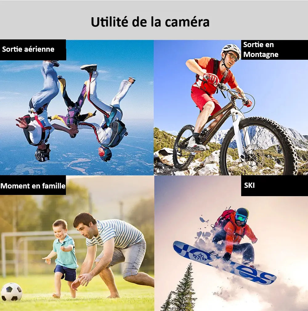 Caméra Mini Action 1080P - Ultra Compacte & Magnétique Neocapture
