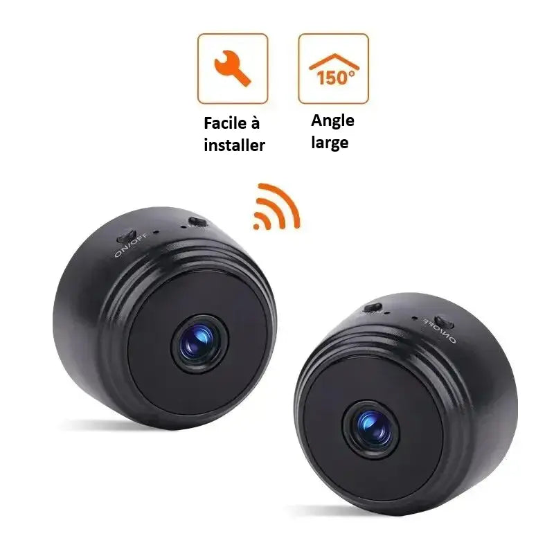 Mini Caméra WiFi HD 150° | Caméra de Surveillance Discrète avec Vision Nocturne Neocapture